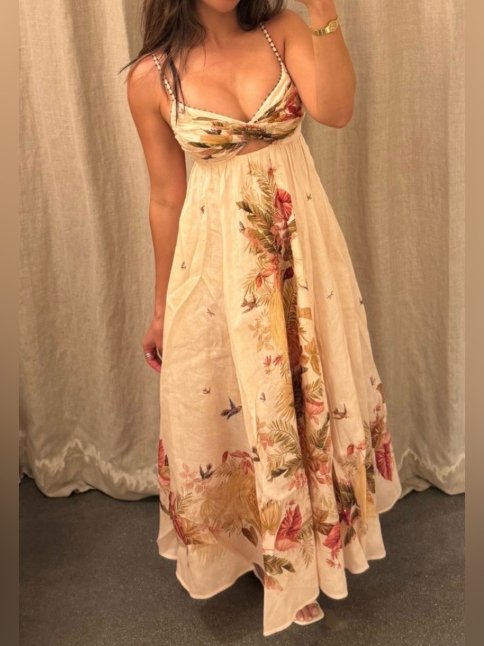 NWT Zimmermann Ascension Twist Front Dress Size 2